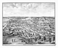 Bird's Eye View of De Graff, Logan County 1875